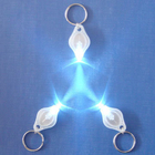 Brindes personalizados personalizados PVC, METAL branco chaveiros lanterna, a Mini Led Keychain