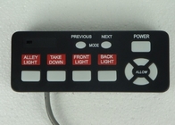 Emergência que adverte o interruptor de ligar/desligar da barra clara do diodo emissor de luz com função BCQ-04 do conselheiro do tráfego