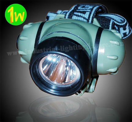 Tocha da cabeça do diodo emissor de luz de um poder superior de 1 watt, tocha principal recarregável 14000MCD do Cree