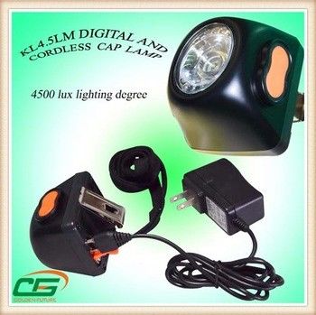 Lanterna de cabeça de LED poderosa, farol de mineração de LED sem fio para indústria mineral