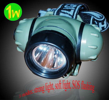 Tocha industrial da cabeça do diodo emissor de luz, faróis do diodo emissor de luz do CREE de 3 watts para acampar