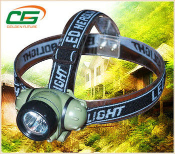 Cree recarregável da tocha da cabeça do diodo emissor de luz do íon 3W do lítio, diodo emissor de luz branco Headtorch