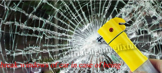 O amarelo conduziu a lanterna elétrica recarregável conduzida emergência do carro com 9 diodos emissores de luz