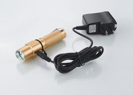 o mini alumínio 5watt conduziu a lanterna elétrica conduzida tática de acampamento da tocha recarregável