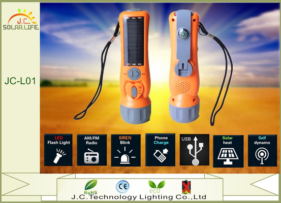 Multi portátil - lanterna elétrica conduzida recarregável da emergência da função com rádio de FM