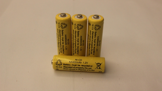 Bateria recarregável da tocha da bateria de lanterna elétrica recarregável do AA 1.2V 900mAh NiCD