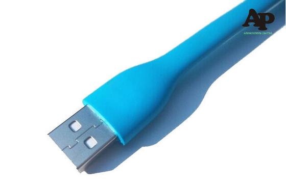 O diodo emissor de luz portátil de USB ilumina-se para o portátil, mini lanterna elétrica da tocha da luz do diodo emissor de luz