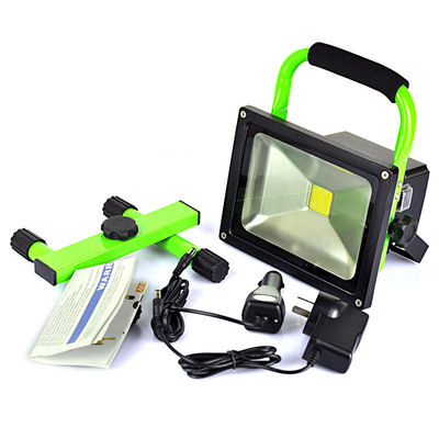 O projector conduzido portátil à espera recarregável com apoio de bateria, 20 w conduziu a luz de inundação