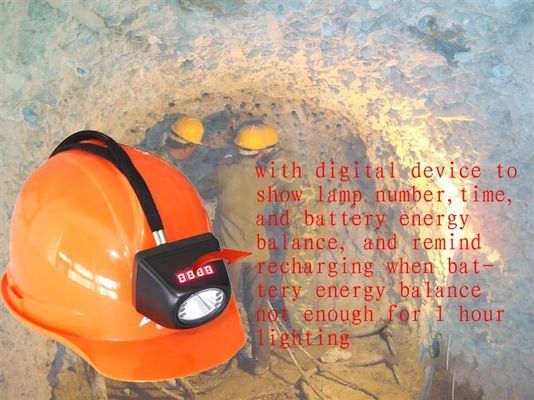 capacete de segurança sem corda do mineiro do Cree 4500lux com luz, luz de mineração MSHA do capacete
