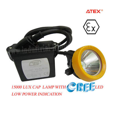 KL5LM Waterproof a lâmpada de mineração 3.7V do diodo emissor de luz da segurança da mina 15000 Lux, lâmpada de mineração recarregável